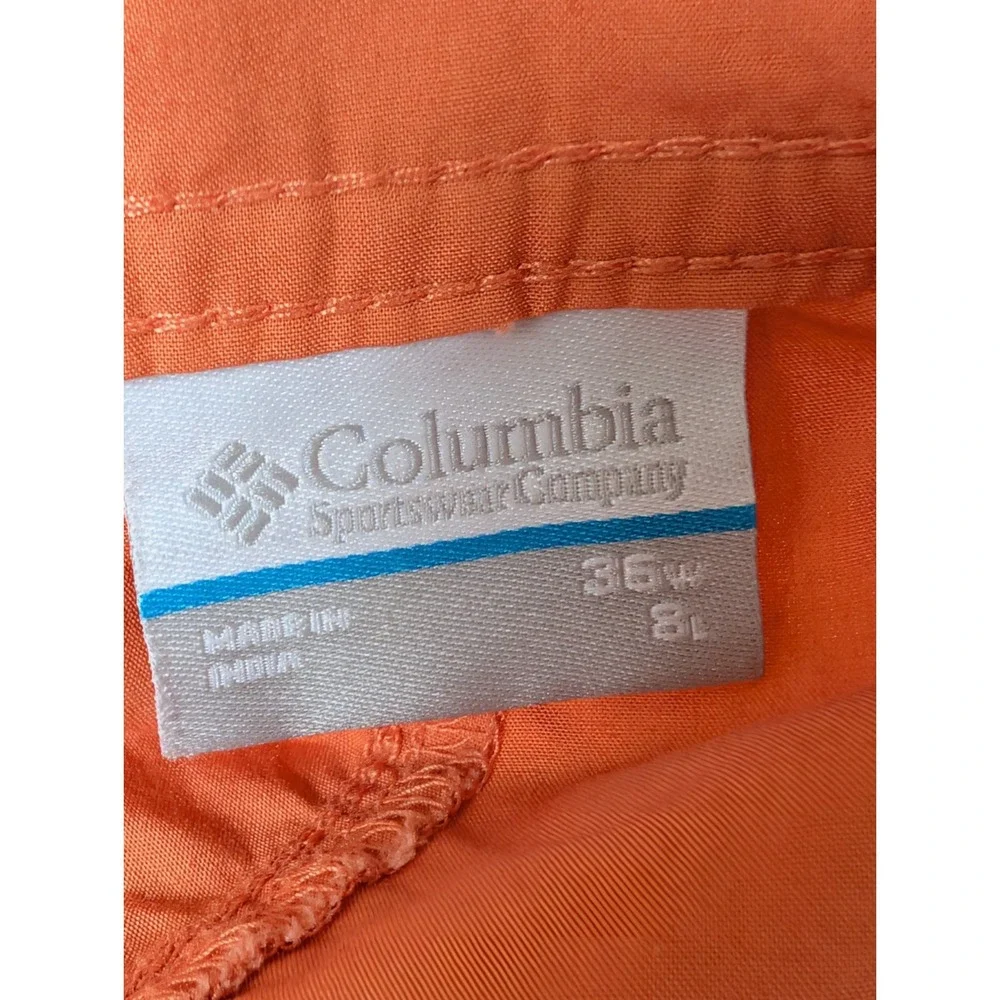 Columbia Men's Washed Out Shorts Orange 35 8in Inseam 1491953